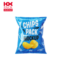 Sacs d'emballage personnalisés imprimés en usine directe, laminés, 100g, 250g, 500g, pour chips de pommes de terre et chips de maïs
