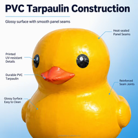 Canard géant gonflable en PVC personnalisable pour la publicité, la décoration de centres commerciaux, les événements aquatiques et la promotion extérieure