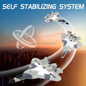 2CH ของเล่น <span class=keywords><strong>SU57</strong></span> 2.4G <span class=keywords><strong>RC</strong></span> Fighter GLIDER EPP กันน้ำลายพลางเครื่องบินรบแบบ FX657 - Product Image 6