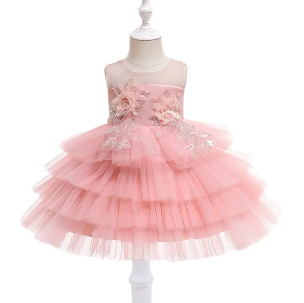 Duanding CUB 2023 new lovely dress children's dress sequin applique princess dress