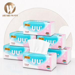 Boîte de mouchoirs en papier de poche souple 4 plis bon marché en pâte de bois vierge pour usage domestique Design inspiré des voitures de sport - Product Image 1