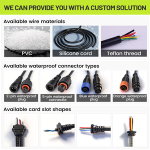 280W ชุดสายไฟ LED ควบคุมด้วยรีโมต, ชุดสายไฟ PT1.5ไฟ2ดวงทำจากพีวีซี - Product Image 4