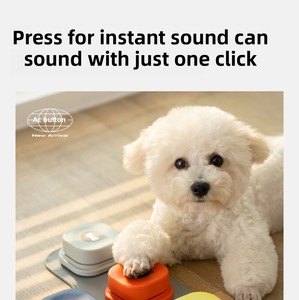 4-Pack pulsante vocale registrabile per la comunicazione formazione semplice cartone animato cicalino parlante per cani animali domestici piccola personalizzazione - Product Image 4