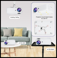 Projecteur intelligent de cinéma maison FCC CE PSE Rohs, portable, 4K et HD 1080P, projecteurs LED LCD à courte focale