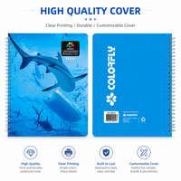 Carnet à spirales personnalisé avec couverture rigide, impression numérique, bloc-notes A4, fournitures de bureau et scolaires en gros, prix d'usine
