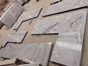 Magnifique <span class=keywords><strong>dalle</strong></span> de granit blanc fantaisie de Chine, surface flammée et polie, pour carrelage de sol de villa - Product Image 3