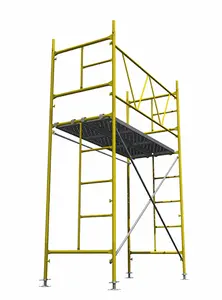 Galvanized Frame Scaffolding TSX H Frame Galvanized Steel Adjustable Scaffolding Scaffolding System Steel Scaffolding Tower Load Capacity Q235 Steel