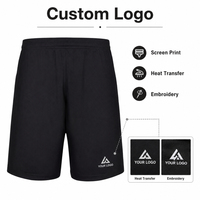 Shorts de sport pour hommes personnalisés avec logo, séchage rapide, en polyester respirant et léger, pour la course à pied et l'entraînement en salle de sport