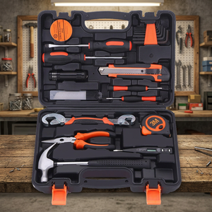 Ensemble d'outils à main 30 pièces en acier à haute teneur en carbone, kit d'entretien domestique avec clés à molette réglables et coffret de rangement rigide - Product Image 5
