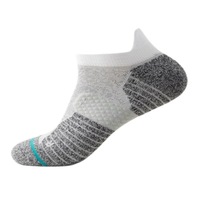 Chaussettes de sport professionnelles pour hommes, en tissu éponge, épaisses, absorbant la transpiration, antidérapantes, pour la course à pied, le marathon, la randonnée, le badminton
