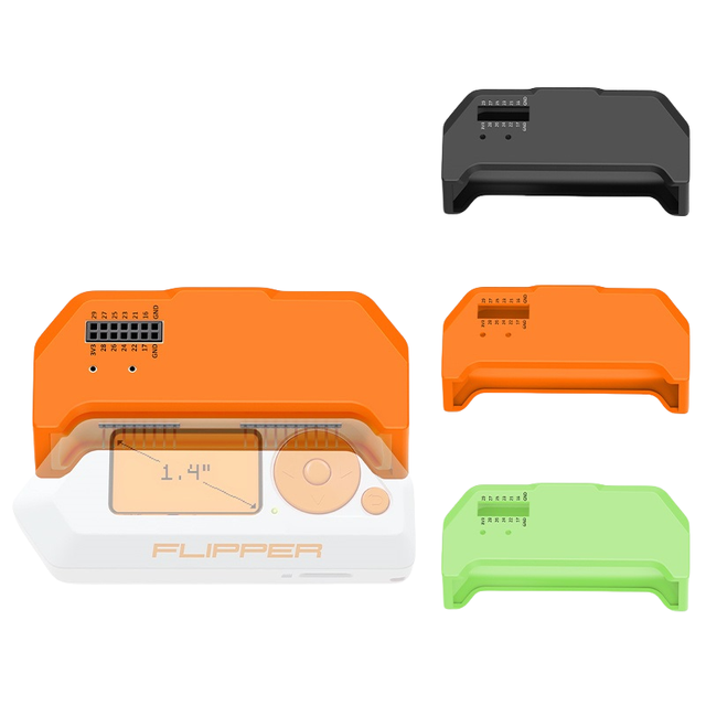 For Flipper Zero VideoGames Module Silicone Cell Anti-Drop Game Housing Protection Case Cover (only Protective Case)