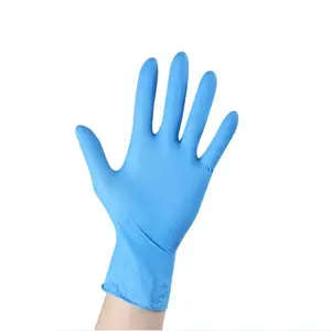 Sarung tangan tato rias kecantikan sekali pakai 9 inci sarung tangan bahan kimia mekanis nitril tugas berat hitam merah muda biru oranye