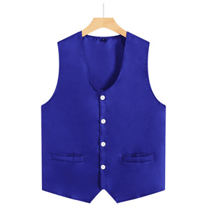 Adult And Childrens Vest Green Slim Fit Workwear Leisure Wear With <b>Buttons</b> And Pockets Size L - Product Image 3