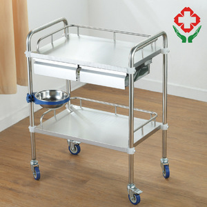 Custom-made multi-functional hospital <b>storage</b> cart, stainless steel dental medical cart, beauty and permanent makeup tool cart - Product Image 1
