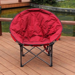 Silla Luna Metálica Moderna Plegable Tipo Platillo Acolchada para Jardín y Camping, Silla de Descanso con Capacidad de 300 Libras, Portátil para Sala de Estar y Uso Exterior - Product Image 6