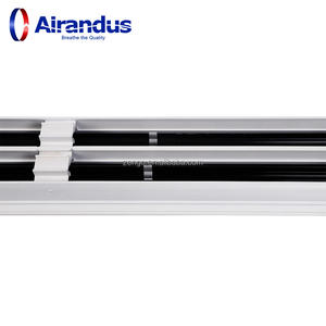 Grille de ventilation carrée en aluminium ZENGO LSD pour climatisation et ventilation, diffuseur linéaire <span class=keywords><strong>à</strong></span> fentes pour <span class=keywords><strong>plafond</strong></span> - Product Image 5