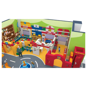 Tùy chỉnh lớn <span class=keywords><strong>EVA</strong></span> khối xây dựng không độc hại trong nhà sân chơi trẻ em tương tác cần cẩu khối thành phố - Product Image 3