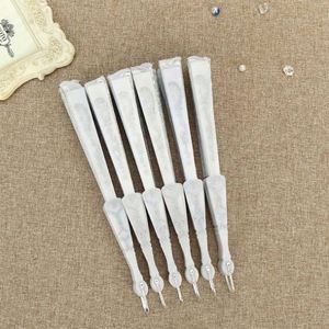 Éventail pliable en tissu tendance avec estampage à chaud PS et armature en plastique, élégant éventail en dentelle pour cadeau de mariage - Grande Vente - Product Image 5