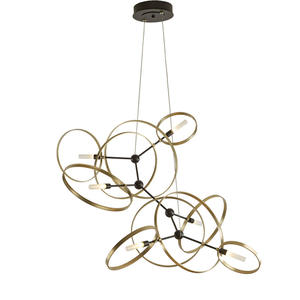 Lustre en métal de style nordique postmoderne, design minimaliste unique, luminaires suspendus pour salle à manger et salon, échantillon disponible - Product Image 5