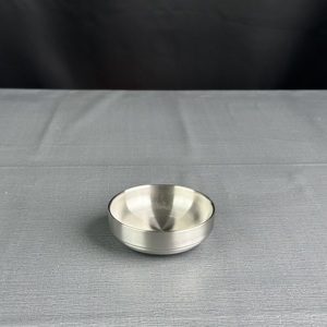 10.5cmプレミアム二層ステンレス鋼韓国風皿皿耐久性のあるラストプルーフプレート家庭用キッチンに最適 - Product Image 1