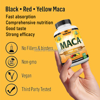 Capsules d'énergie Maca Marque Blanche : Poudre de Gastrodia Elata Fermentée pour l'Énergie et la Santé Reproductive des Hommes Adultes, Végétaliennes
