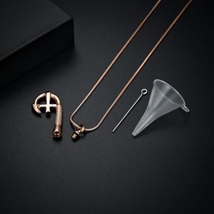 Collar de urna de anzuelo cruzado para cenizas, colgante conmemorativo de pesca, joyería de cremación, soporte para cenizas de seres queridos, recuerdo para hombres y mujeres - Product Image 5