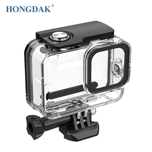 HONGDAK pour <span class=keywords><strong>Gopro</strong></span> Heros 12 10 boîtier étanche pour <span class=keywords><strong>gopro</strong></span> 11 boîtier étanche noir boîtier de plongée de protection boîtier étanche - Product Image 1