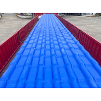 Tejas de Techo de Resina Sintética ASA Genteng, Tejas de PVC de Color Estilo Español, Tejas de Resina Sintética de Plástico
