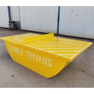 Outdoor <b>Table</b> <b>Tennis</b> <b>Table</b> Steel Boat Shaped Anti Weathering Freestanding For Residential Communities - Product Image 1