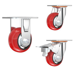 Roue pivotante à plateau supérieur robuste de 1 tonne, 3''4''5''6''8 pouces, pour usage industriel, avec frein, capacité de charge de 230 kg - Product Image 4