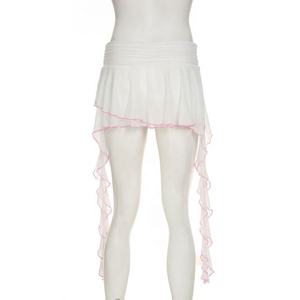 Rok Mini Wanita Lucu Desain Baru Musim Panas 2026 Trendi Warna Putih Grosir - Product Image 6