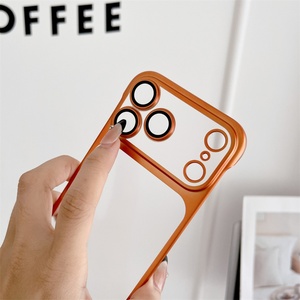 เคสโทรศัพท์แบบแข็งเคลือบด้านป้องกันรอยขีดข่วนขอบเรียบ พร้อมการป้องกันเลนส์กล้องด้วยการเคลือบไฟฟ้า สำหรับ iPhone 17 16 15 Pro Max - Product Image 5