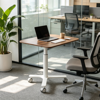 Table basse relevable portable moderne, petit bureau réglable pour salon et espace de travail