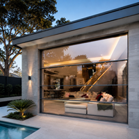 Ventanas de aluminio con rotura de puente térmico, doble acristalamiento, vidrio Low-E, ahorro de energía, ignífugas e insonorizadas para casas y villas.