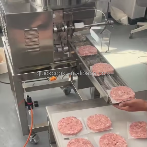 Машина для производства мясных продуктов, автоматическая машина для приготовления гамбургеров