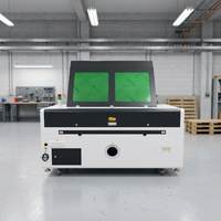 Machine de gravure/découpe laser CO2 1390 80-150W Ruida CNC non-métallique pour bois, acrylique, MDF, cuir, tissu, papier, refroidissement par eau