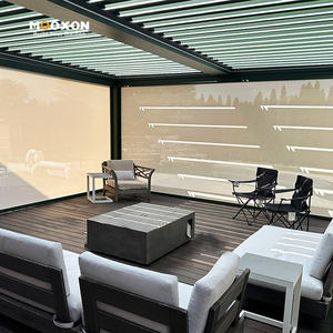 Pergola Mooxon Skypoly in Alluminio Gazebo da Esterno Tetto Motorizzato Pergola <span class=keywords><strong>a</strong></span> Lamelle Orientabili Bioclimatica in Alluminio Sistema in Alluminio - Product Image 4