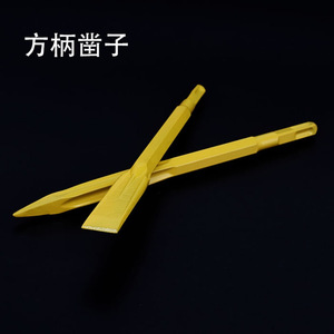 Self Grinding Pointed Chisel 27 Mm Square Shank Hexagonal Handle For Impact Hammer Drill Bit Pickaxe Tool - Product Image 4