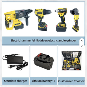 WKC Power 4-Piece 21V Cordless <b>Drill</b> Kit With Hard Case & OEM Support-DIY Construction Tools PL-4 High Torque 350N.m for Rob - Product Image 3
