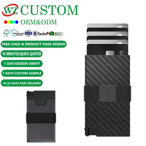 Dompet Kartu Bank Aluminium Berkualitas Tinggi dengan Kantong Elastis Minimalis untuk Pria, RFID, dan Tempat Kartu Kredit Pop-up - Product Image 2