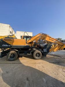 Excavatrice sur pneus Hyundai 210W-9T d'occasion, 90% neuve, haute qualité, bon prix, avec moteur Cummins, Hyundai 210W-9T à vendre - Product Image 2