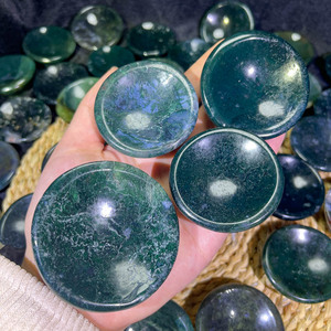 Nuova Ciotola in Cristallo di Agata Muschiata Stile Feng Shui, Pietra Naturale Curativa Lucidata, Piccola Ciotola per Decorazione e Regali - Product Image 2