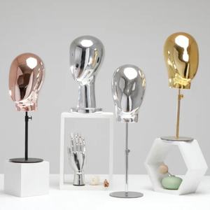 Popular Gold Chrome Mannequin Heads for Wigs - Product Image 2