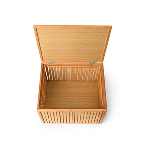 Le panier de rangement de style moderne de la meilleure qualité avec couvercle nouveauté panier de rangement en bambou - Product Image 6
