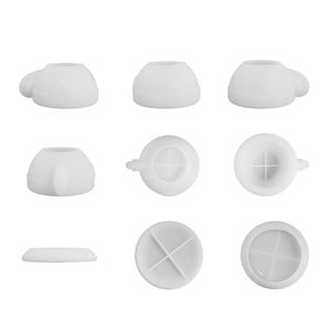 3D elaborato cuore tazza di <span class=keywords><strong>caffè</strong></span> e vassoio a forma di stampo in Silicone per resina di cemento fai da te bacinella succulenta vaso di candela vaso Bonsai - Product Image 5