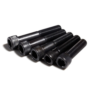 DIN 912 Black Oxide Black bullone di fissaggio M3 <span class=keywords><strong>M5</strong></span> M6 M8 misure testa ovale in acciaio <span class=keywords><strong>vite</strong></span> per raccordi tubi - Product Image 1