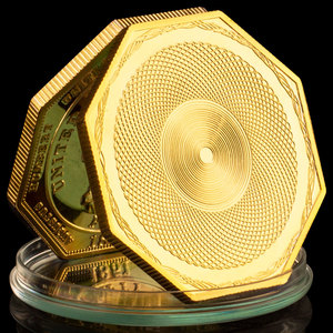 Hoa Kỳ Tuyệt vời Con dấu đồng xu 1851 phong cách mạ vàng Bát giác kỷ niệm lưu niệm quà tặng sưu tập để trưng bày hoặc bộ sưu tập - Product Image 5