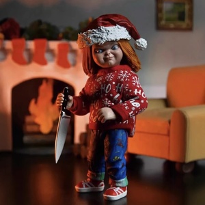 Figura de acción coleccionable de PVC de <span class=keywords><strong>Chucky</strong></span> en traje navideño de <span class=keywords><strong>la</strong></span> <span class=keywords><strong>serie</strong></span> de televisión estadounidense NECA Play TV Series American Drama. - Product Image 3