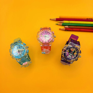 Princesse filles Kuromi montres enfants lumineux électronique numérique lumière LED <span class=keywords><strong>montre</strong></span> filles mélodie <span class=keywords><strong>montre</strong></span> à Quartz - Product Image 3