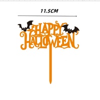 Neuheit Halloween Tortendekoration Lustige Zahlenform Acrylmaterial für Partyzubehör und Kuchendekoration